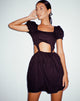 Afbeelding van Brynlie Mini Dress in Poplin Black