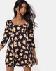 Afbeelding van Camosa Swing Dress in Antique Rose Zwart