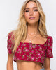 Afbeelding van Cavazza Crop Top in Soheila Floral