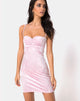 Afbeelding van Cecilia Jurk in Fluweel Roze