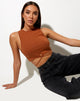 Afbeelding van Clias Crop Top in Bombay Bruin