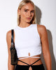 Afbeelding van Clias Vest Top in Rib Wit