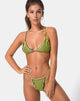 Afbeelding van Clova Bikinitop in Slim Stripe Zwart Citrien