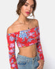 Afbeelding van Coga Crop Top in Vintage Fleur