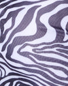Wavey zebra zwart-wit met kant