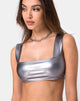Afbeelding van Katie Top in Metallic Zilver