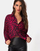 Afbeelding van Disam Overhemd in Oversized Jaguar Rood