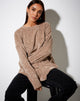 Afbeelding van Pap Trui in Chenille Taupe