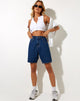 Afbeelding van Dad Denim Short in Klassiek Blauw