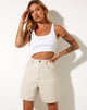 Afbeelding van Dad Denim Short in Winter Sandwash