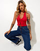 Afbeelding van Dapa Crop Top in Racing Red