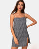 Afbeelding van Datista Slip Dress in Ditsy Leopard Grey