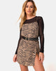 Afbeelding van Datista Jurk in 90s Zebra Taupe