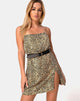 Afbeelding van Datista Slip Dress in Rar Leopard Bruin