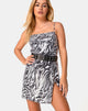 Afbeelding van Datista Slip Dress in Trippy Zebra Clear Sequin