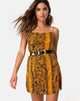 Afbeelding van Datista Slip Dress in Snake Mustard