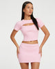 Afbeelding van Delisa Bodycon Mini Rok in Roze