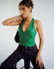 Afbeelding van Depla haltertop in Pu Kelly Green