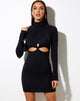 Afbeelding van Destry Bodycon Jurk in Zwart