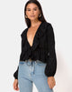 Afbeelding van Diar Top in Satin Rose Zwart