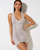 Afbeelding van Dilada Bodycon Jurk in Ton-sur-Zebra