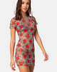 Afbeelding van Whitney Bodycon Jurk in Tijgerroos