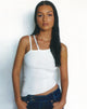 Afbeelding van MOTEL X OLIVIA NEILL Lanica Top in Rib Star Wit