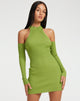 Afbeelding van Dundar Mini Dress in Golden Lime