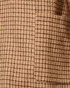 Houndstooth Bruin Ruitje