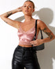 Afbeelding van Dyrana Crop Top in Rose Flock Pale Pink
