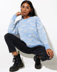 Afbeelding van Eleni trui in zebrablauw grijs