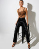 Afbeelding van Elix Crop Top in Persian Night Flock Bruin
