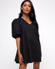 Afbeelding van Elna Babydoll Jurk in Zwart