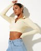 Afbeelding van Elody Crop Top in Buttercream Vacay Embro