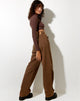Afbeelding van Elody Crop Top in Rib Diep Mahonie Cowgirl Embro