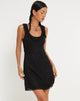 Afbeelding van Eltami Mini Dress in Lace Black