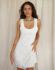 Afbeelding van Eltami Mini Dress in Lace Ivory
