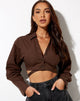 Afbeelding van Elyse Crop Top in Diep Mahonie