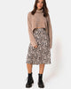 Afbeelding van Evie Cropped Sweatshirt in Chenille Tan