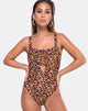 Afbeelding van Evita badpak in Burn Out Leopard