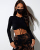 Afbeelding van Gezichtsmasker in Zwart Rust Tie Dye