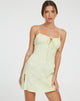 Afbeelding van Famala Slip Dress in Satin Rose Pistachio