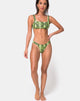 Afbeelding van Farida Bikinibroekje in Slime Lime Snake