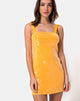 Afbeelding van Farlie Bodycon Jurk in Mandarijn met Heldere Pailletten