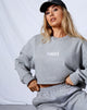 Afbeelding van Fawly Crop Top in grijs gemêleerd Saint Embro