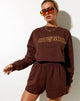 Afbeelding van Fawly Crop Top in Diep Mahonie Cowgirl Embro