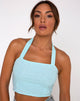 Afbeelding van Fedora Gewaad Top in Aqua