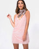 Afbeelding van Finn Jurk in Pluche Franje Suiker Roze