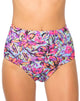 Afbeelding van Motel Flux Longline Bikinibroekje In Fluro Flower