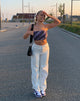 Afbeelding van Motel X Barbara Kristoffersen Wike Bandeau Top in 70s Diagonaal